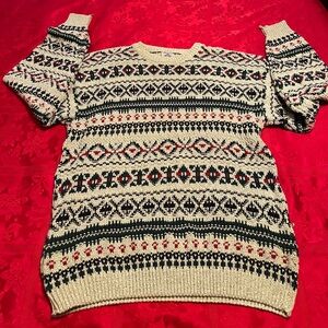 Cambridge Classics Sweater Large Winter Christmas Vtg Mens 90s USA